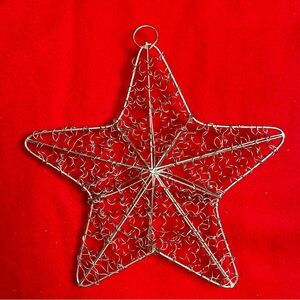Silver Wire Star Ornament